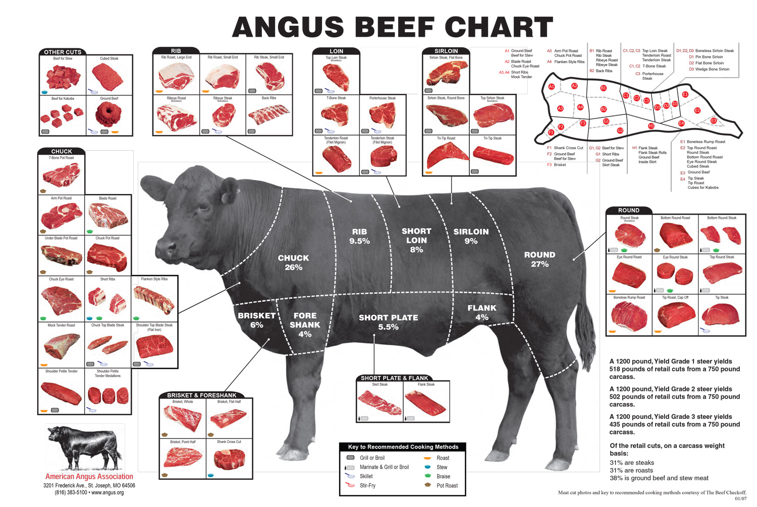 Veal Primal Cuts Chart