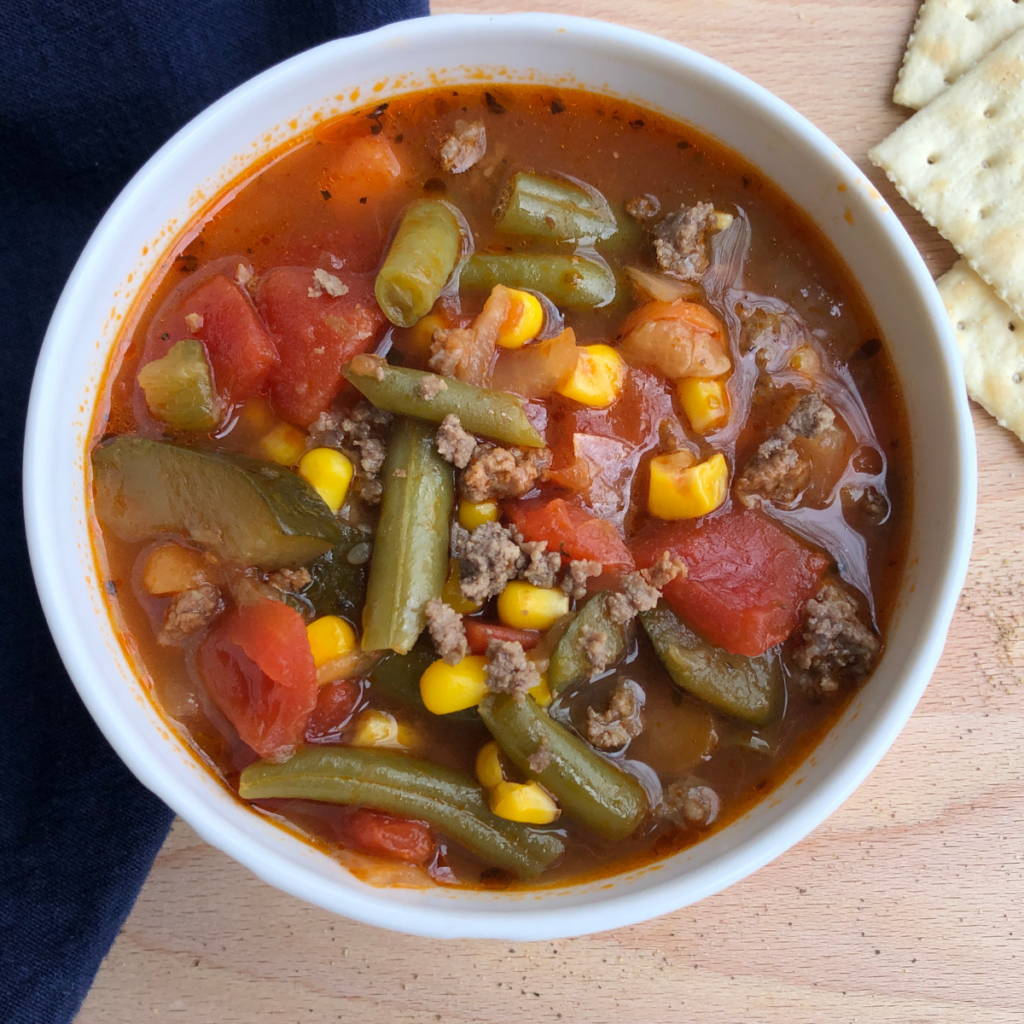 Easy 5Can Ground Beef Vegetable Soup Clover Meadows Beef