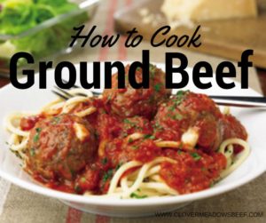 How to cook ground beef with step by step instructions | clover meadows beef