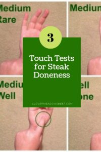 Touch Tests for Steak Doneness - Clover Meadows Beef Grass Fed Beef St. Louis