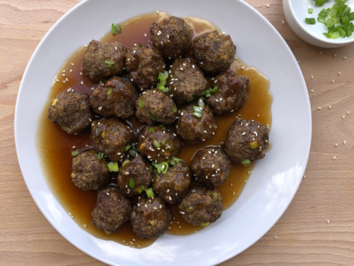 Teriyaki Meatballs - Clover Meadows Beef